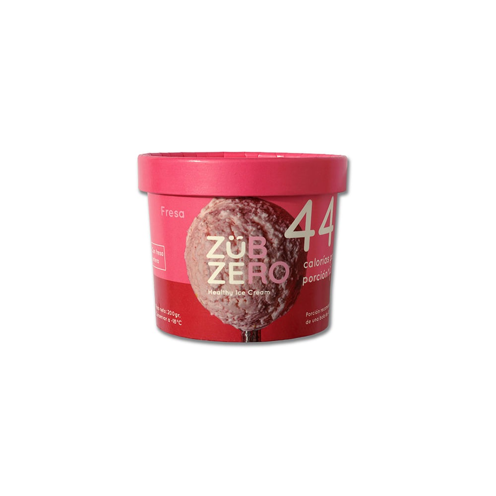 Helado Zub Zero Fresa 200g