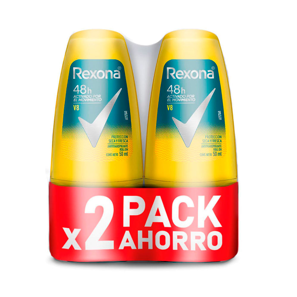 Bipack Rexona Roll On V8 2x50ml