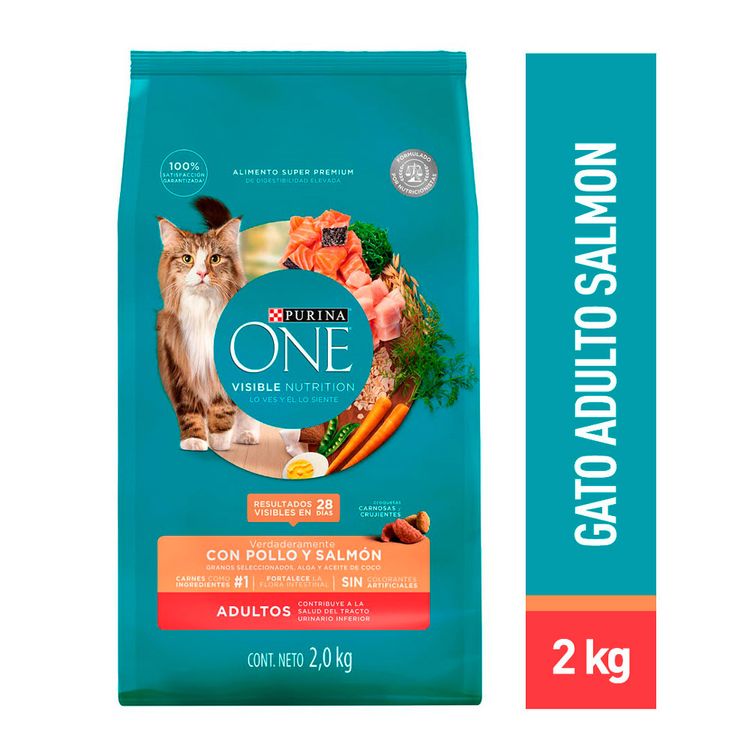 Alimento para Gatos Purina One Pollo y Salmón 2kg