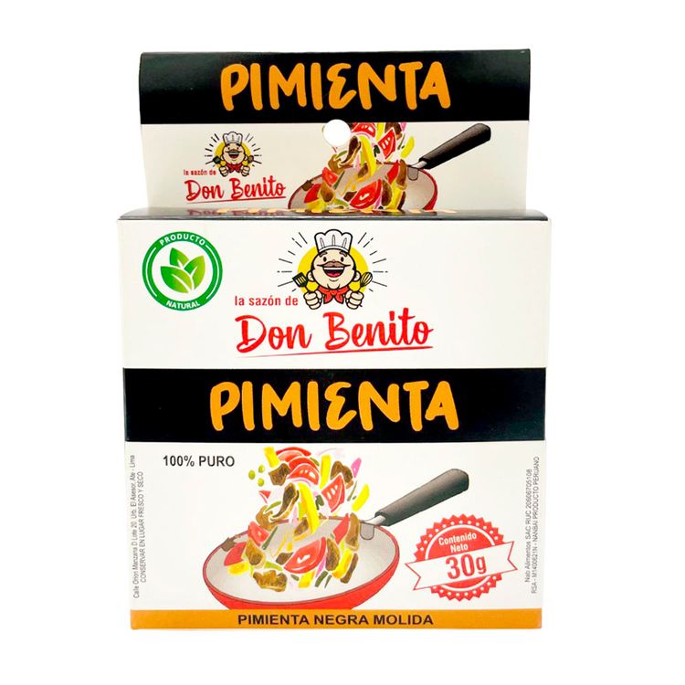 Pimienta Negra Molida La Sazón de Don Benito 30g