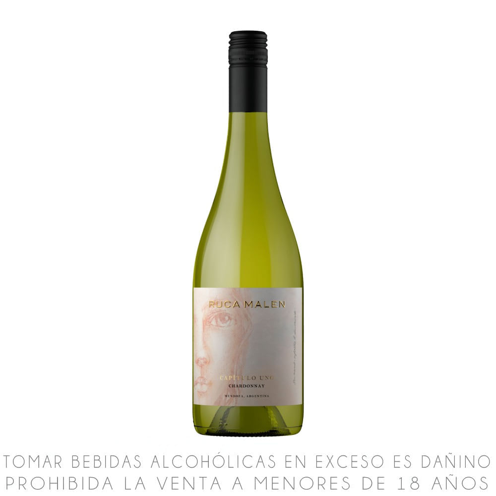Vino Blanco Chardonnay Ruca Malen Capítulo Uno Botella 750ml