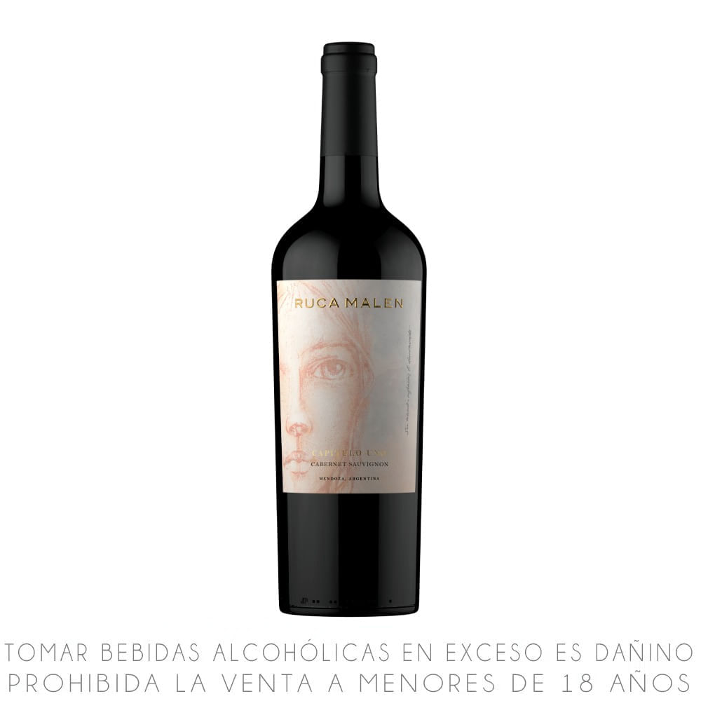 Vino Tinto Cabernet Sauvignon Ruca Malen Capítulo Uno Botella 750ml
