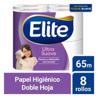 Papel Higiénico Doble Hoja Elite Ultra 8un.