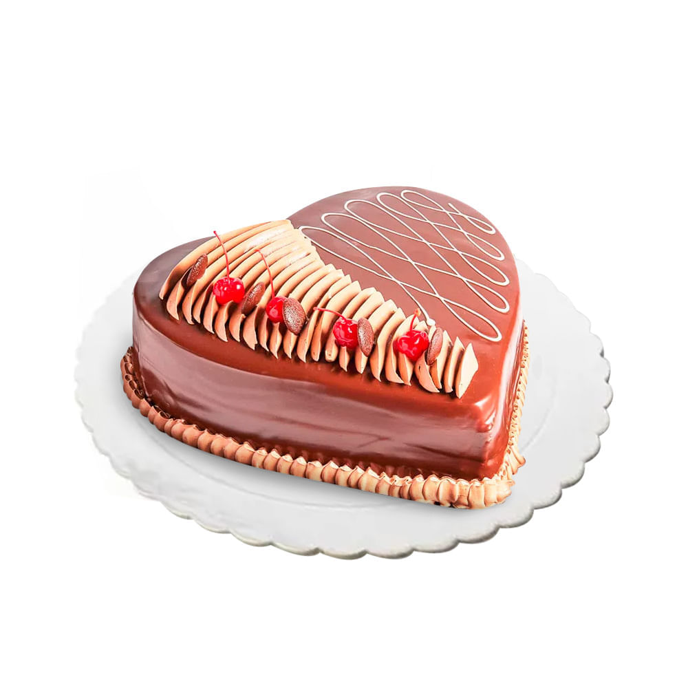 Torta Corazón Selva Negra 20 Porciones