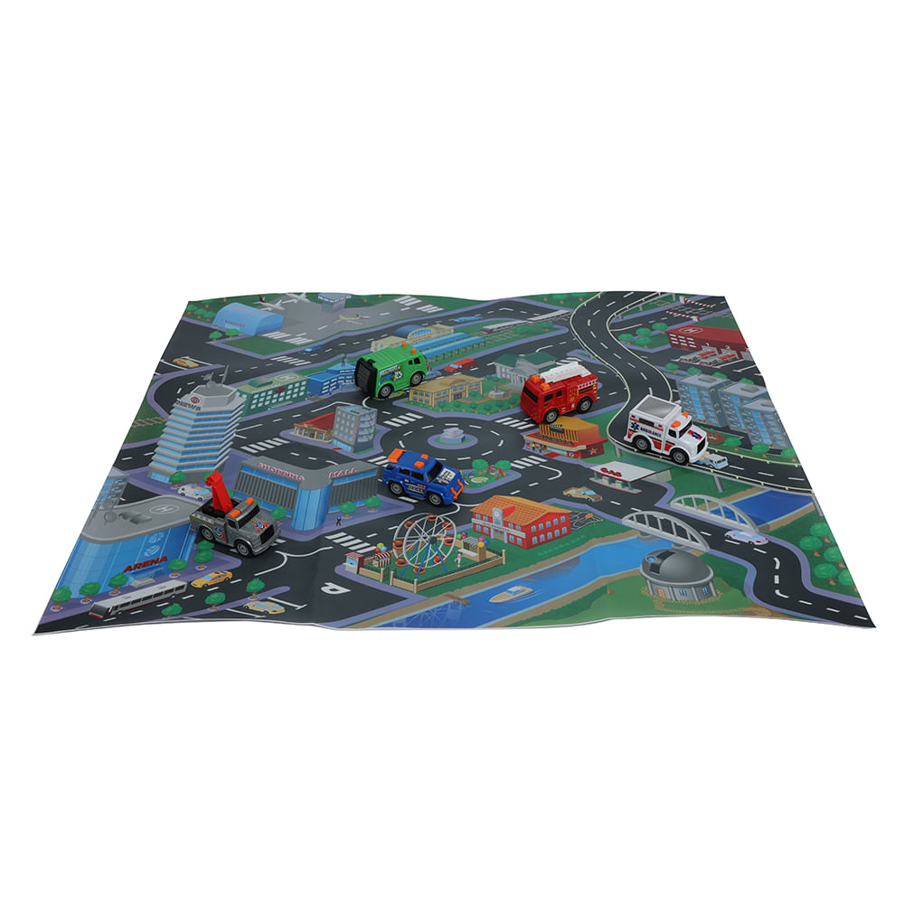 5 Autos + Alfombra Kids'N Play