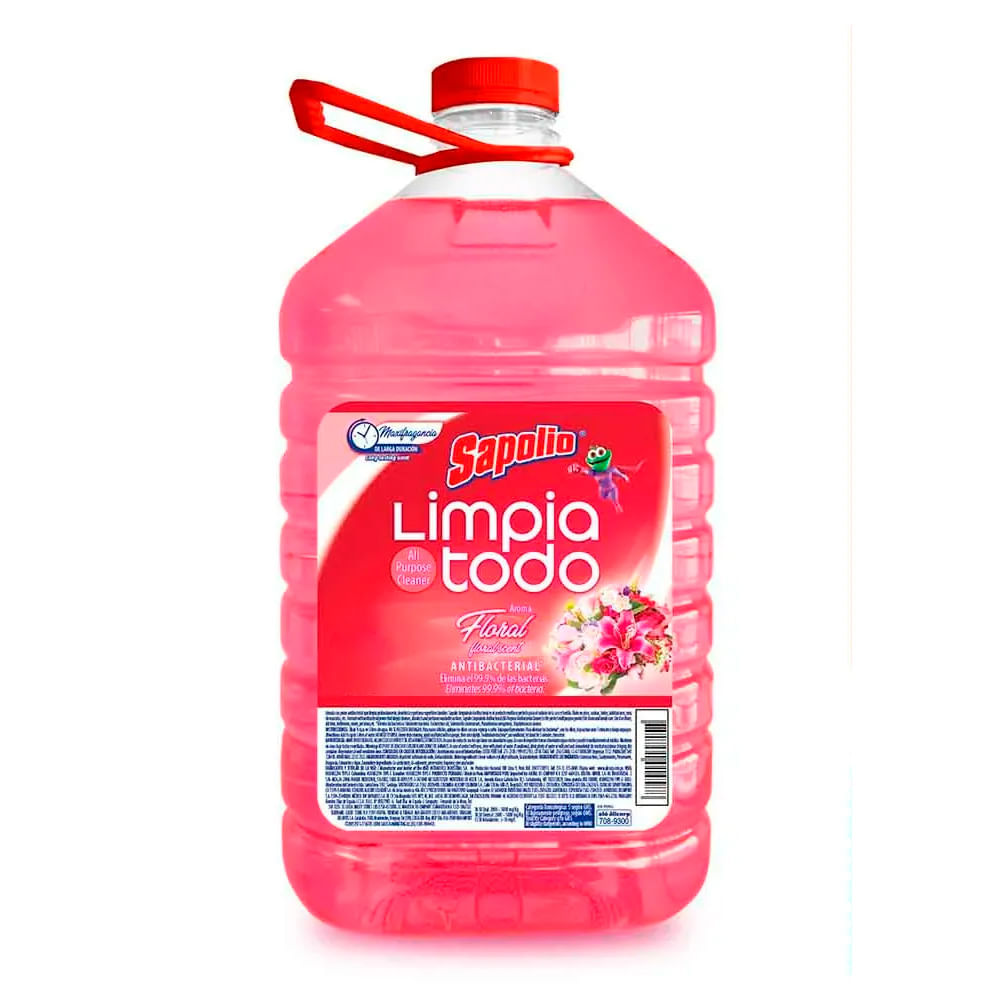 Limpiatodo Antibacterial Sapolio Floral 4.9L