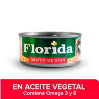 Grated de Atún en Aceite Vegetal Florida 140g