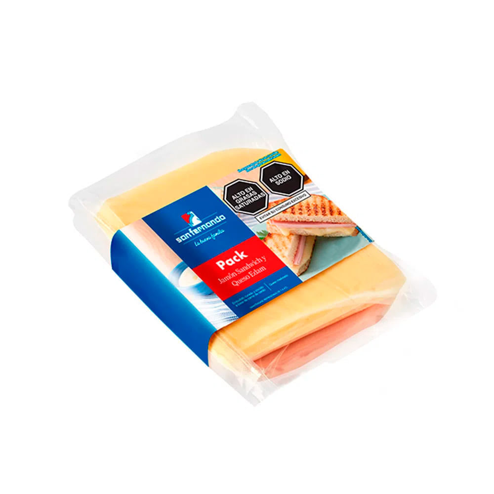 Pack Jamón Sandwich y Queso Edam San Fernando 157g