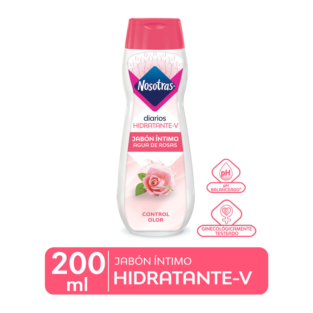 Jabón Intimo Nosotras Agua de Rosas 200ml