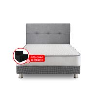 Box Tarima 2 Plazas Forli Elegant + Cabecera + Sofá Cama + Almohadas