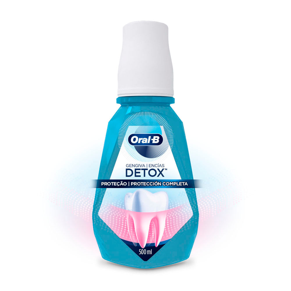 Cepillo Oral B Enjuague Detox 500ml