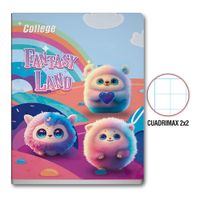 Cuaderno College 2x2 Magic World 80 Hojas
