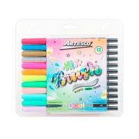 Marcador Artesco Dual Brush Mix Met x12