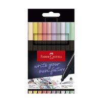 Marcadores Faber Castell Grip Finepen Pastel 10un