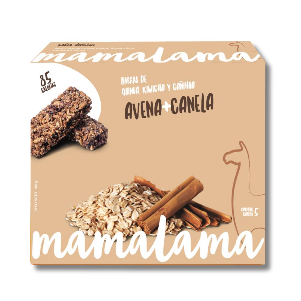 Barra de Cereales Mamalama Avena y Canela 5un