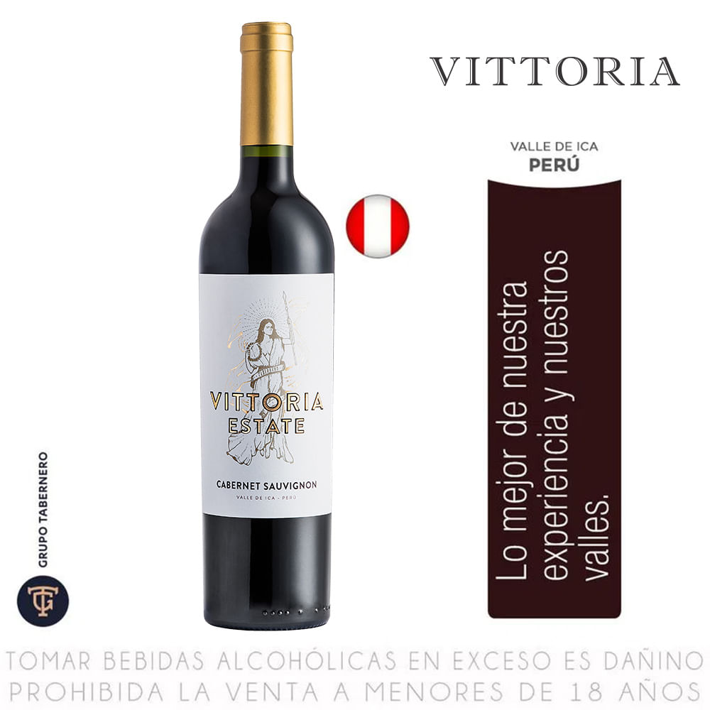 Vino Tinto Cabernet Sauvignon Vittoria Botela 750 ml