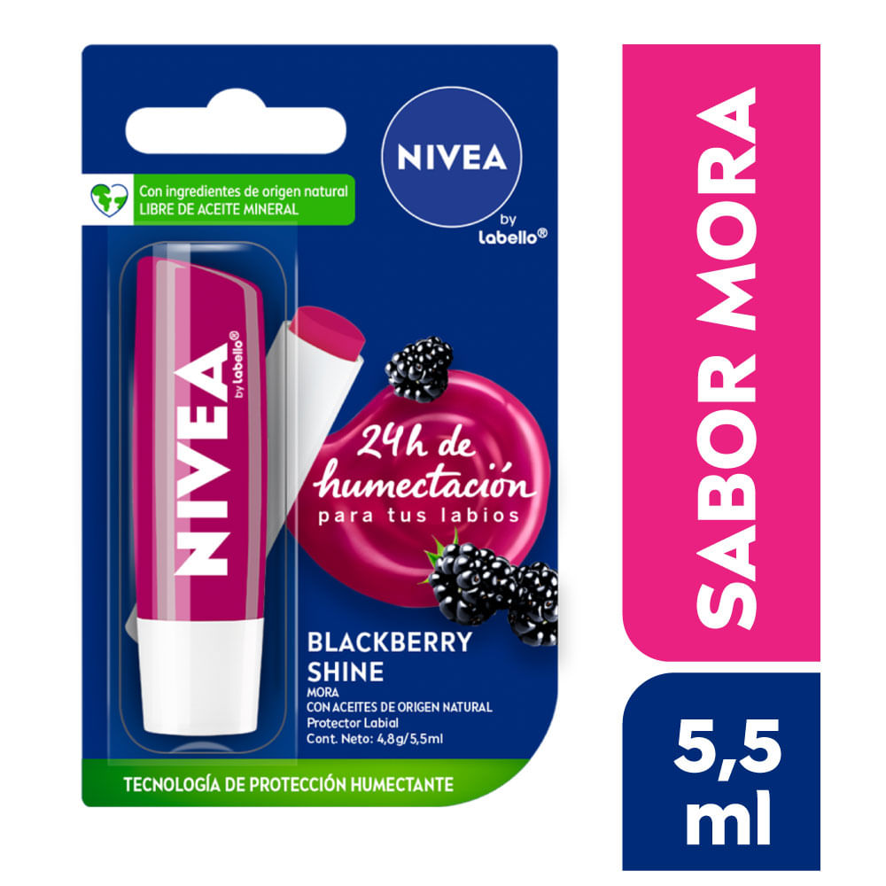 Protector Labial Nivea Blackberry Shine 5.5ml