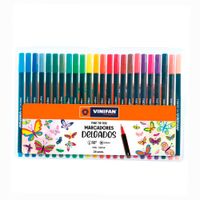 Marcador Vinifan Fine Tip 709 más Estuche 24 un