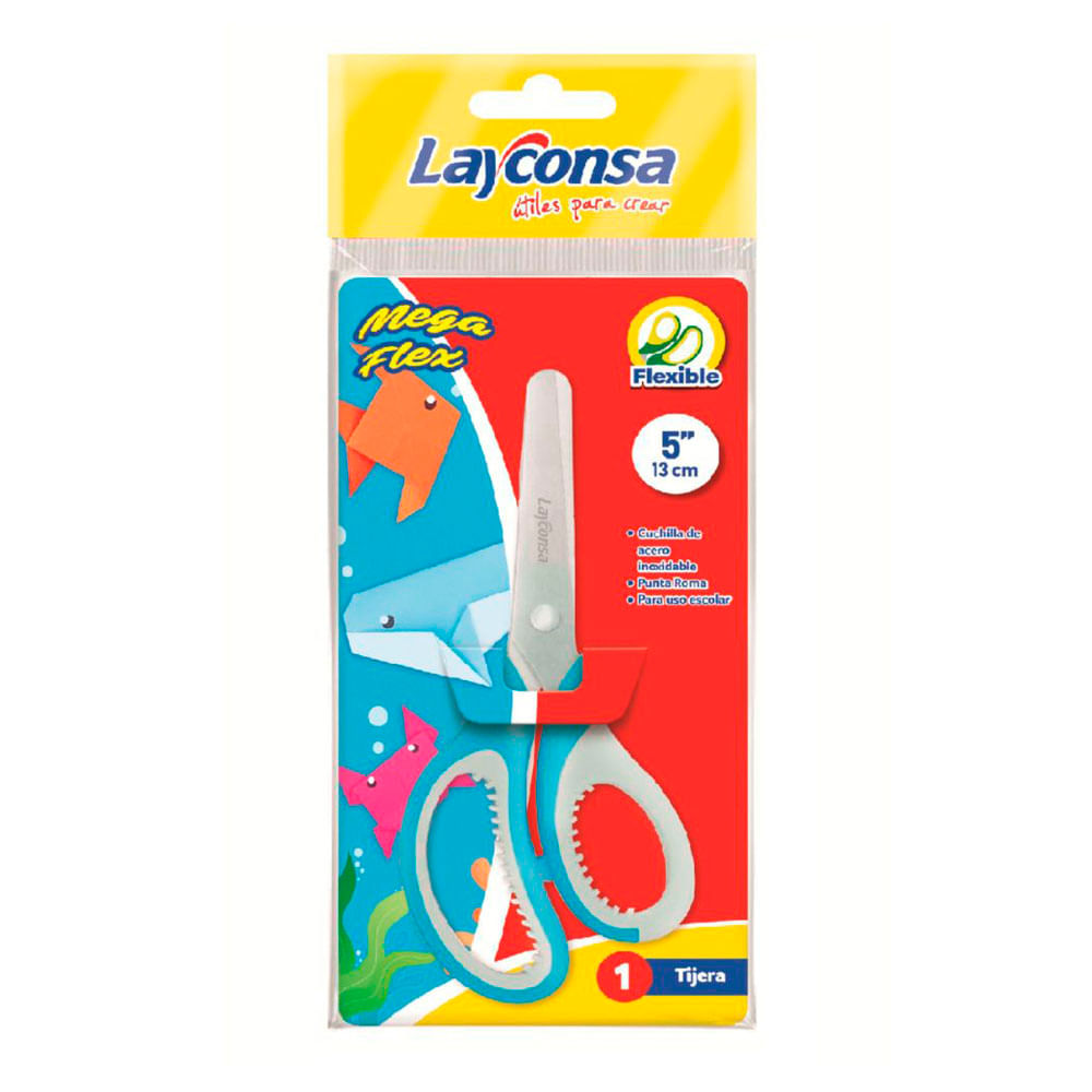 Tijera Layconsa Escolar Megaflex 5"