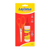 Tijera Escolar Layconsa + Silicona 100ml