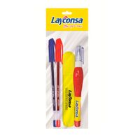 Bolígrafo Layconsa Triplus + Resaltador + Corrector 9ml