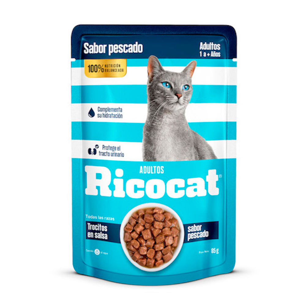 Ricocat Ricocat Trocitos Pescado Pouch 85g