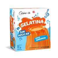 Gelatina Sin Azúcar Cuisine & Co Sabor Naranja 19g