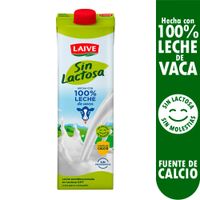 Leche Semidescremada UHT Laive Sin Lactosa Caja 946ml