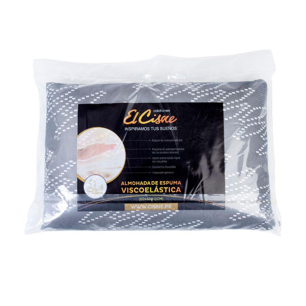 Almohada el Cisne Viscoelástica Black