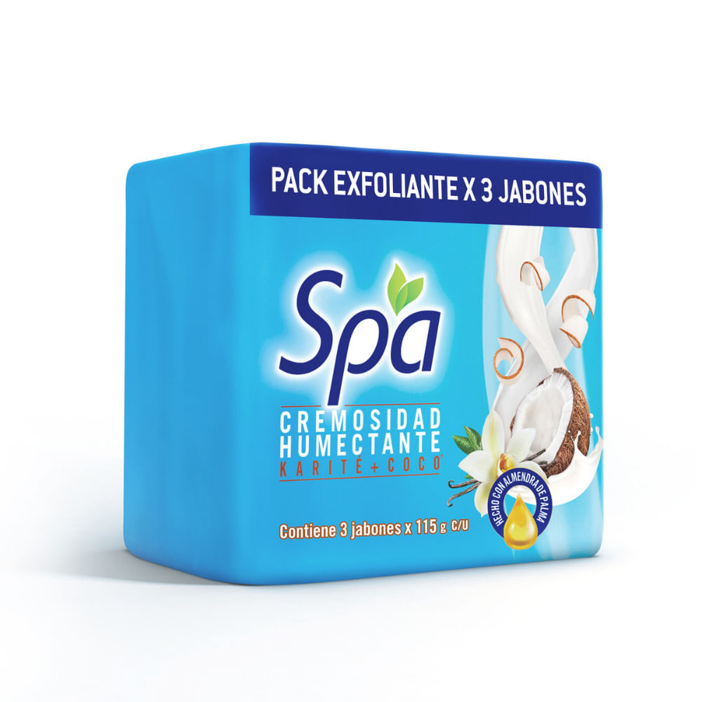 Tripack Jabón en Barra Spa Cremosidad Humectante 115g