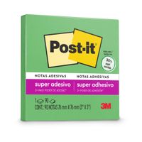 Notas Post-It Verde De La Suerte 90h