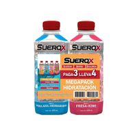 Fourpack Bebida Rehidratante Suerox Mix Botella 630ml