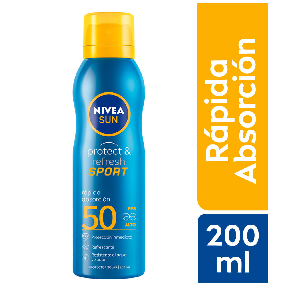 Protector Solar Nivea Sun Protect & Refresh Sport FPS50 200ml