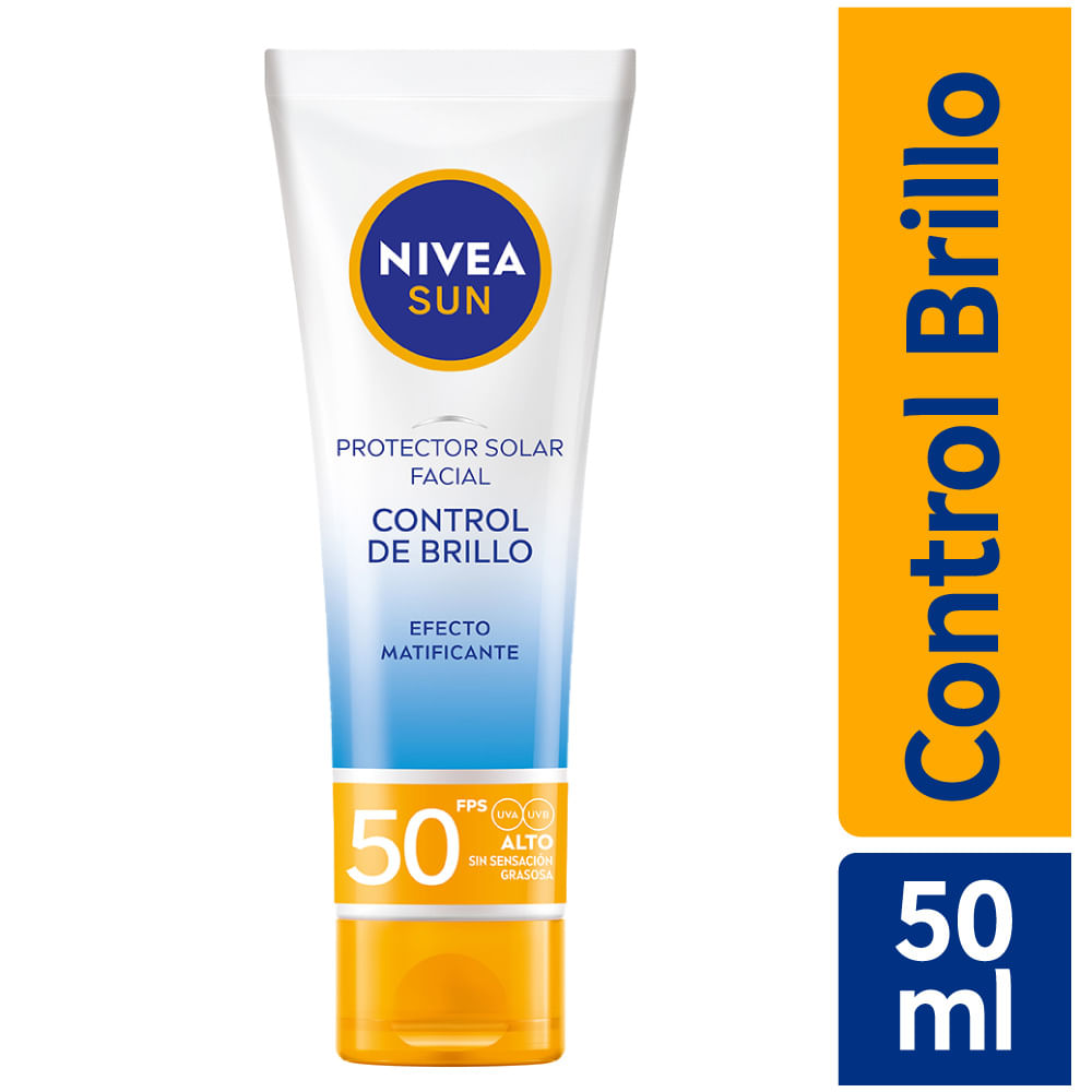 Protector Solar Facial Nivea Sun Control de Brillo FPS50 50ml