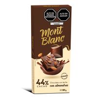 Chocolate con Leche y Almendras Montblanc 44% Cacao 80g