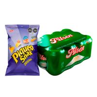 Twelvepack Cerveza Pilsen Callao 355ml + Piqueo Snax Original 200g