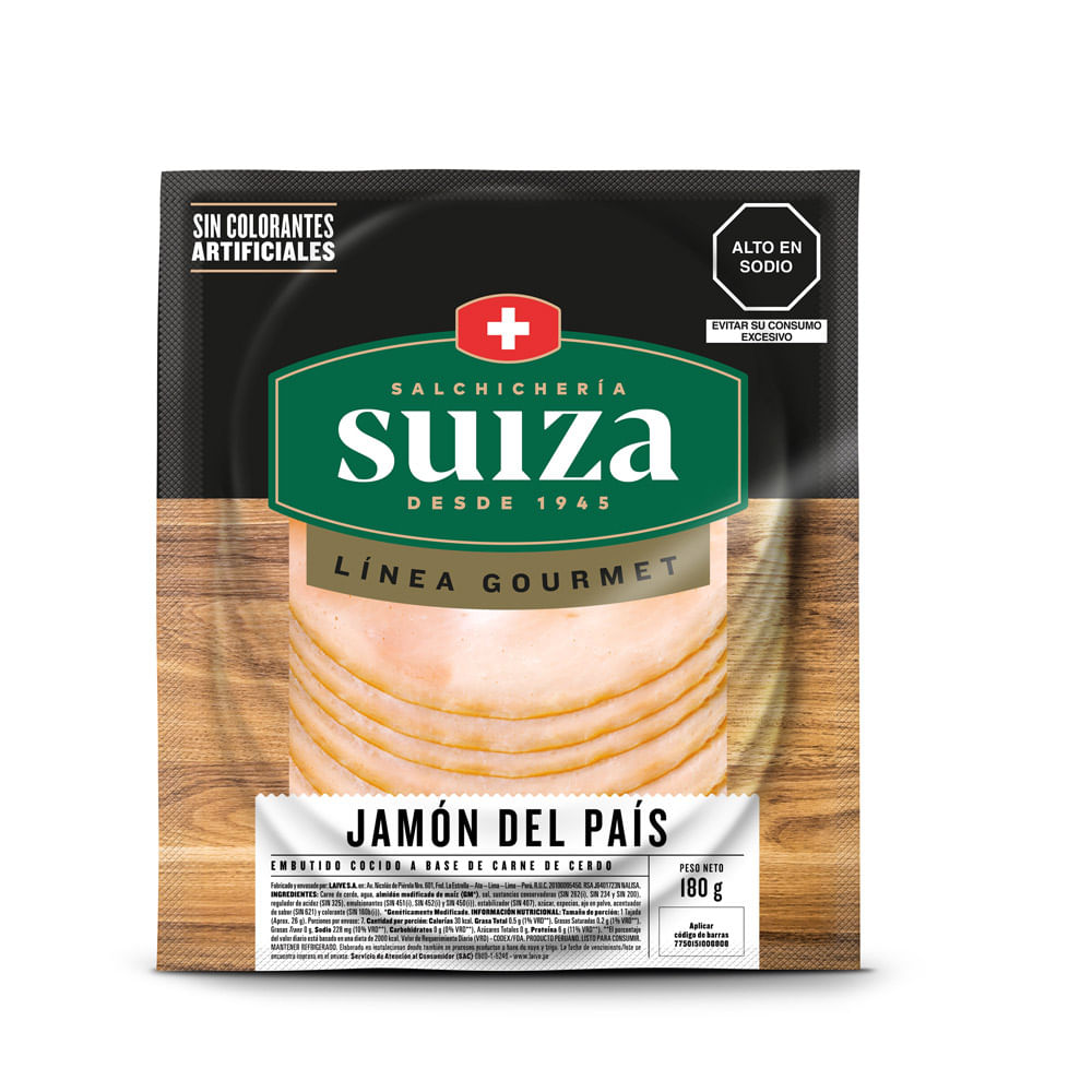 Jamón del País Suiza 180g