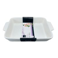 Fuente Krea Porcelana Rectangular con Asas 1.4L