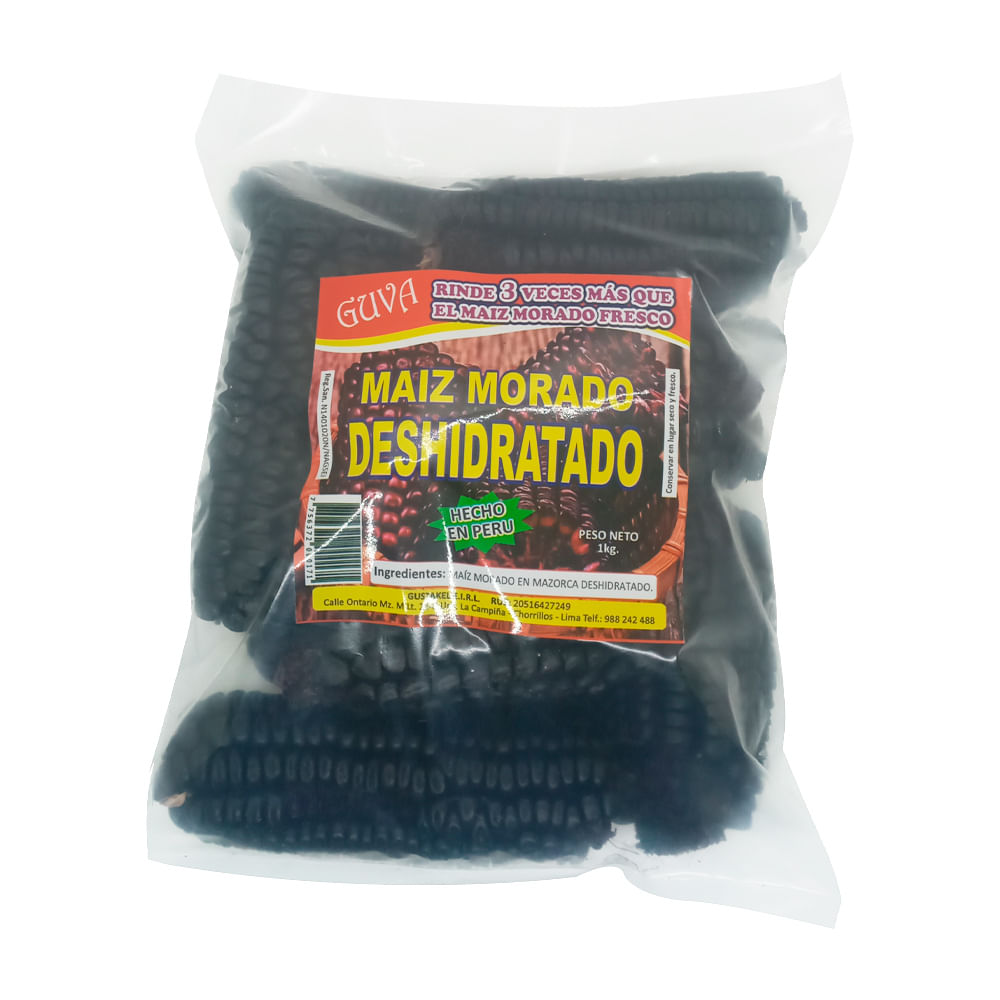 Maíz Morado Deshidratado Guva 1kg