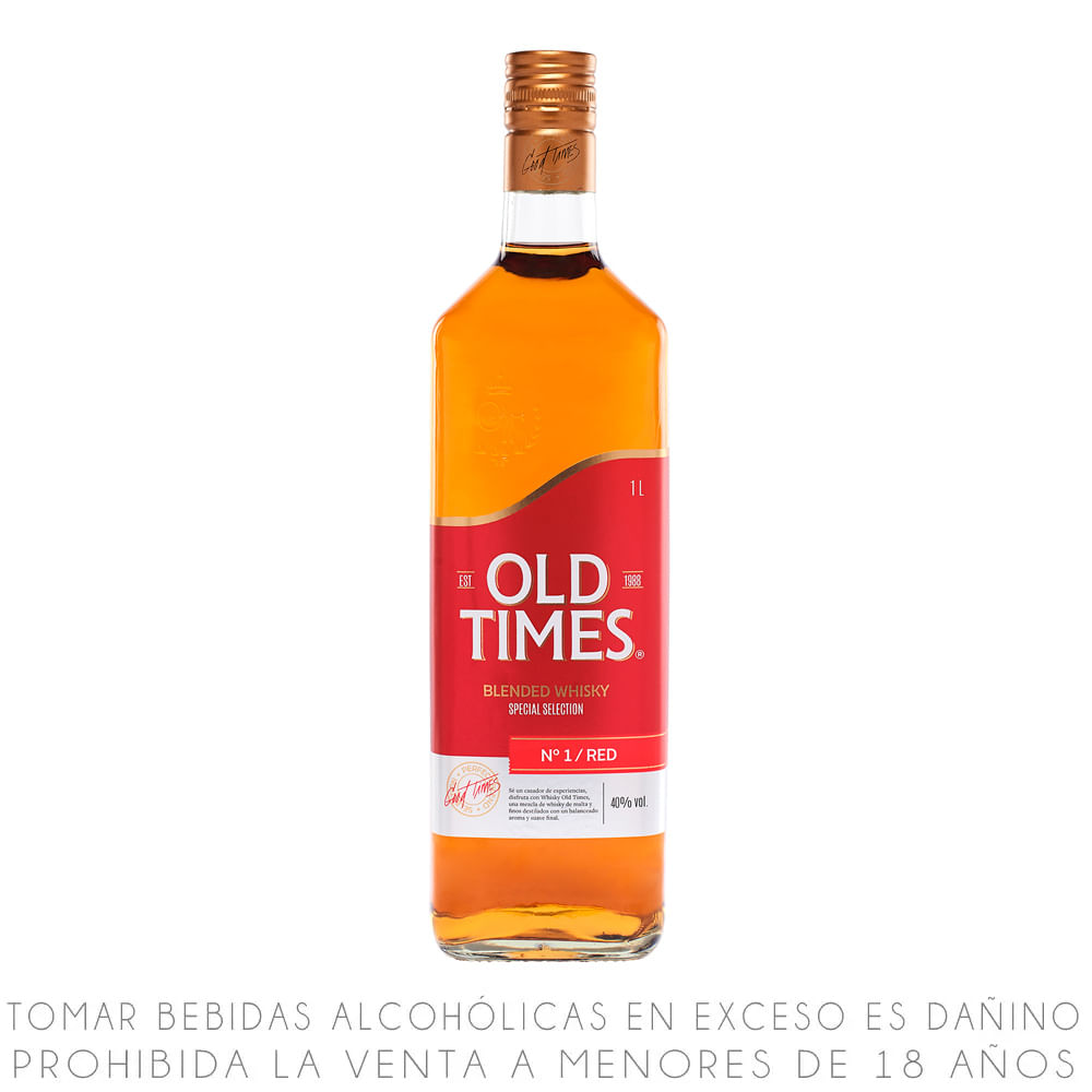Whisky Blended Red Bicentenario Old Times Botella 750 ml