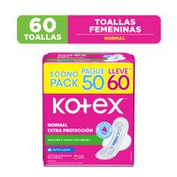 Toallas Higiénica Kotex Normal 60un