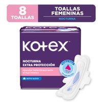 Toallas Higiénicas Kotex Nocturna 8un