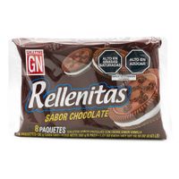 Pack x8 Galletas Rellenitas Sabor Chocolate 36g