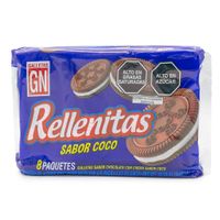 Pack x8 Galletas Rellenitas Sabor Coco 36g