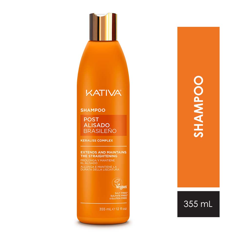 Shampoo Kativa Post Alisado Brasileño 355ml