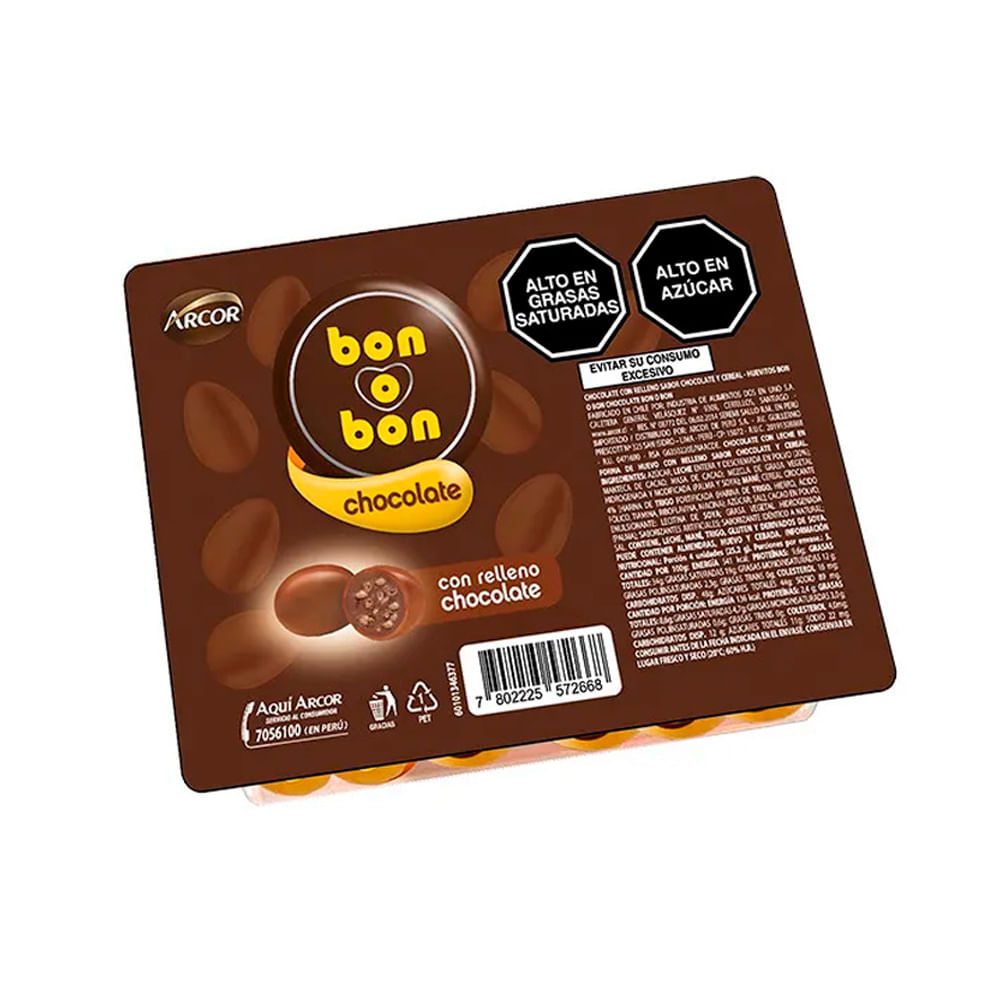 Huevito de Pascua Relleno de Chocolate Bon o Bon 107g