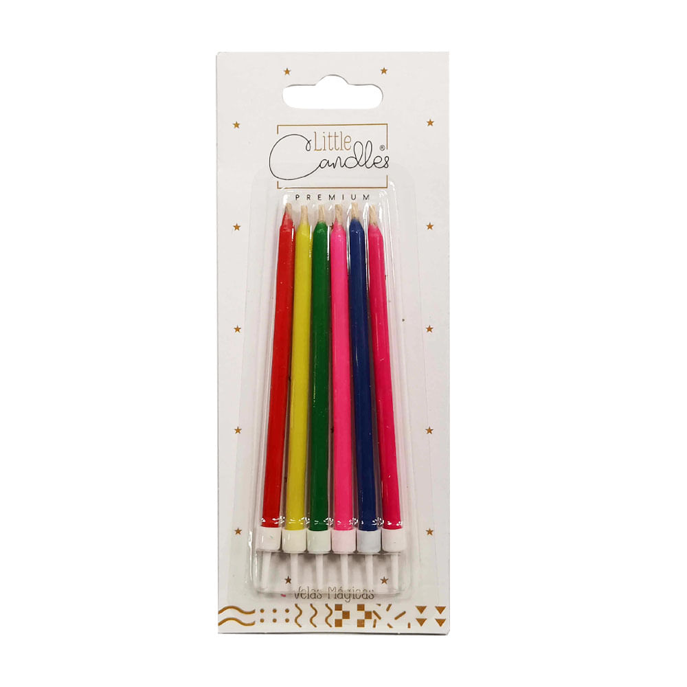 Velas Mágicas Little Candles Multicolor 6un