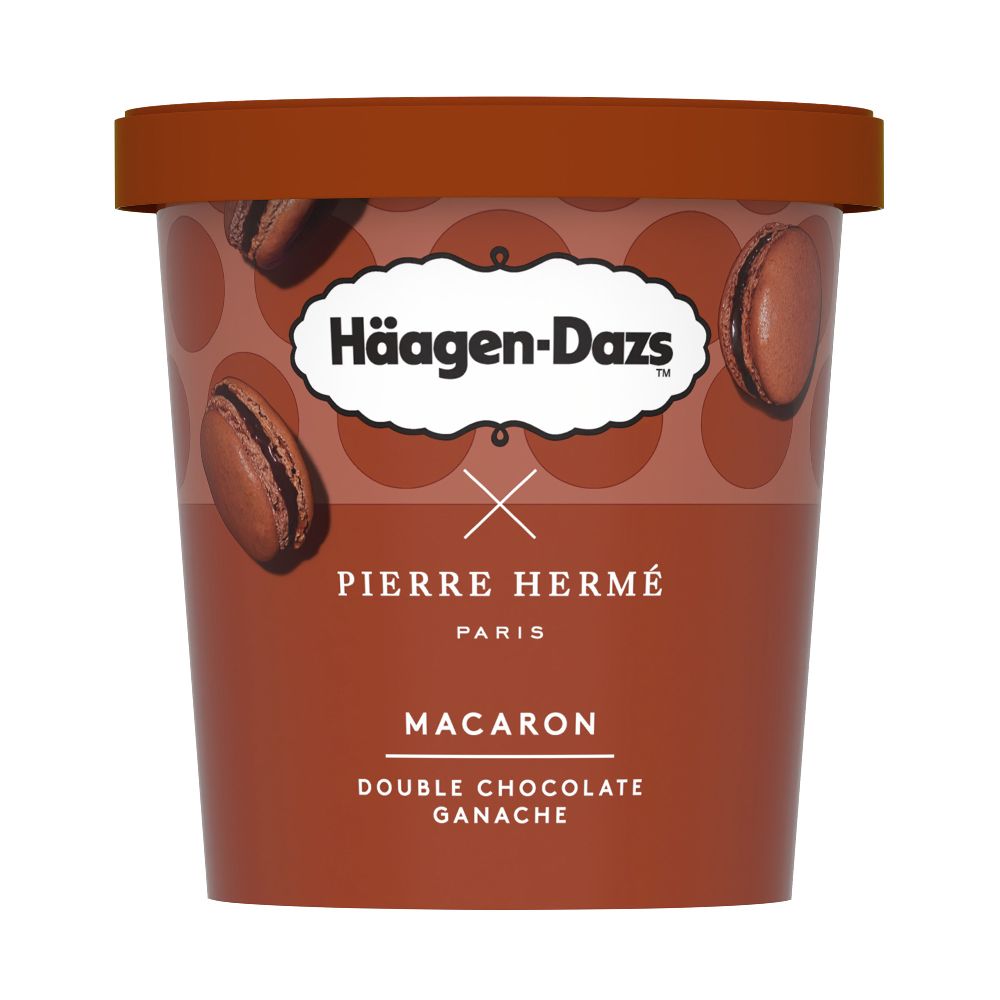 Helado Haagen Dazs Macaron Doble Chocolate Ganache 420ml