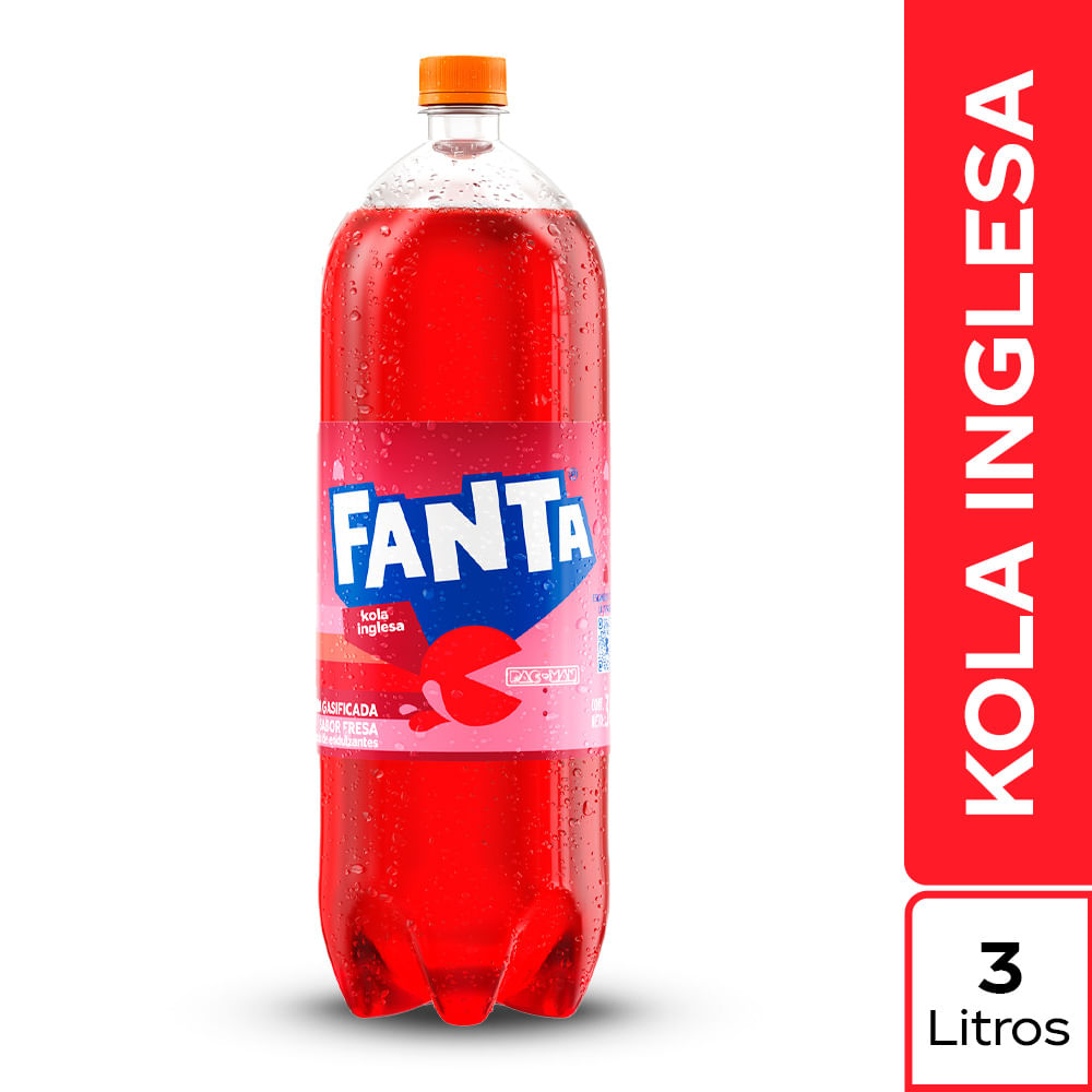 Gaseosa Fanta Kola Inglesa Botella 3 Lt