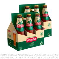 Pack x2 Sixpack Cerveza Cusqueña Trigo Botella 310ml